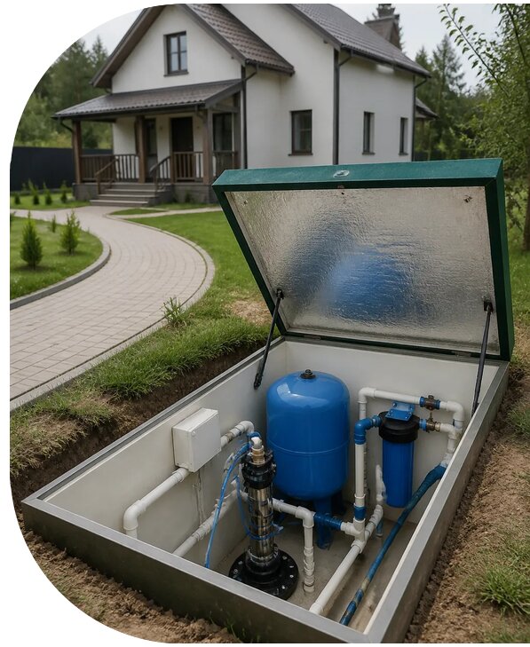 Автономное водоснабжение дома в Кондопоге от 152280 р. | АПаруса-Кнп